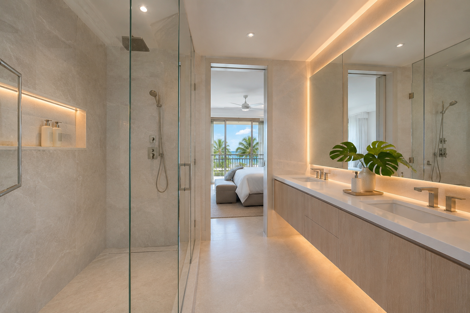 Bathroom Tile Installation by Slate & Stone in Palm Beach County