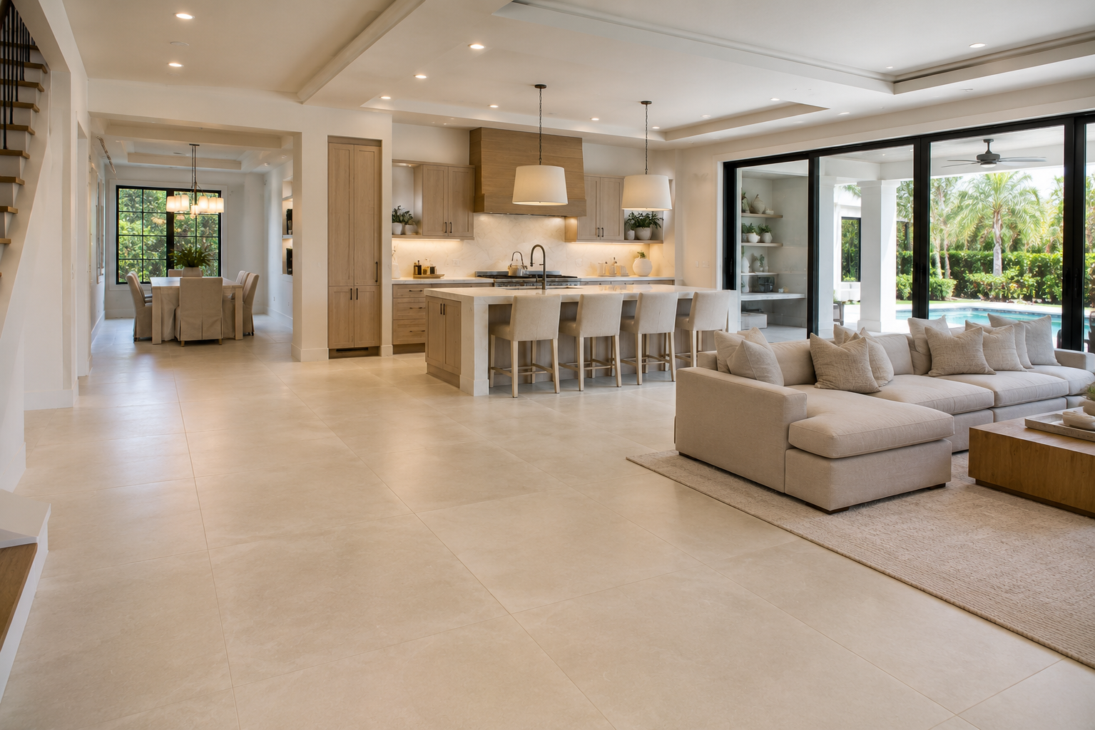 Floor Tile Installation by Slate & Stone in Palm Beach County